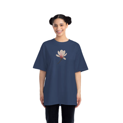 Floral Magnolia Short-Sleeve T-Shirt, Spring Fashion, Casual Wear, Gift for Nature Lovers, Everyday Style, Floral Tee