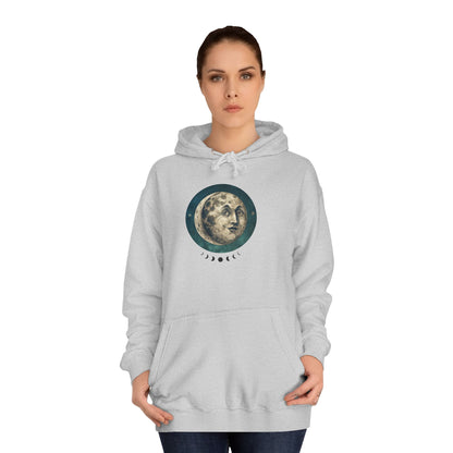 Space Ticket Unisex College Hoodie - Ticket to the Moon Design