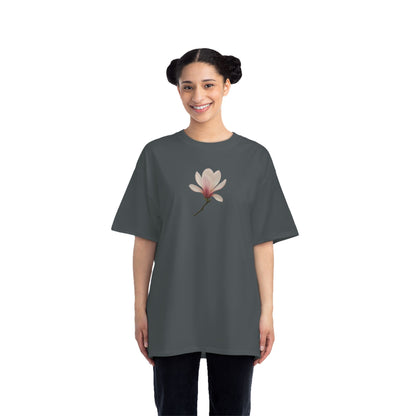Floral Magnolia Short-Sleeve T-Shirt, Spring Fashion, Casual Wear, Gift for Nature Lovers, Everyday Style, Floral Tee