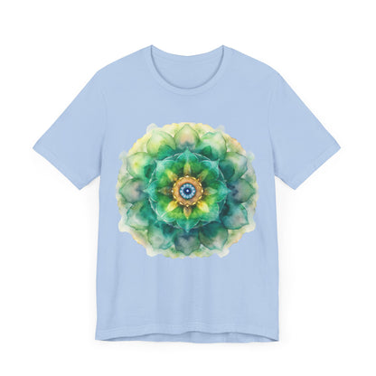 Bohemian Mandala Tee, Unisex Tee for Relaxation, Casual Wear, Gift for Nature Lovers, Festival Shirt, Art-Inspired Apparel