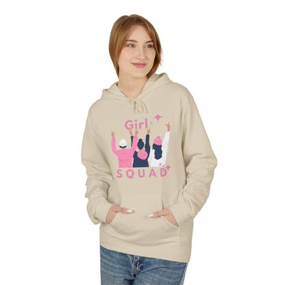 Girls Squad Fleece Hoodie - Unisex Midweight Softstyle Sweatshirt for Friendship and Celebrations