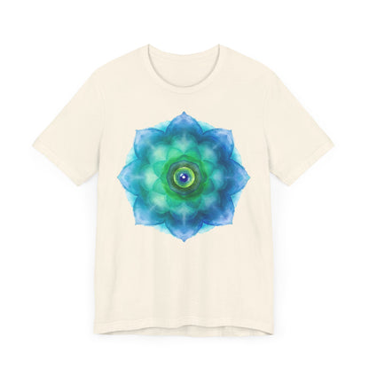 Bohemian Mandala Graphic Tee - Unisex Short Sleeve Shirt for Spiritual Vibes