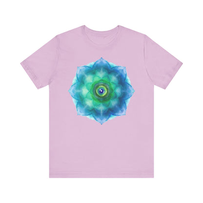 Bohemian Mandala Graphic Tee - Unisex Short Sleeve Shirt for Spiritual Vibes