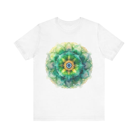 Bohemian Mandala Tee, Unisex Tee for Relaxation, Casual Wear, Gift for Nature Lovers, Festival Shirt, Art-Inspired Apparel
