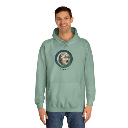Space Ticket Unisex College Hoodie - Ticket to the Moon Design