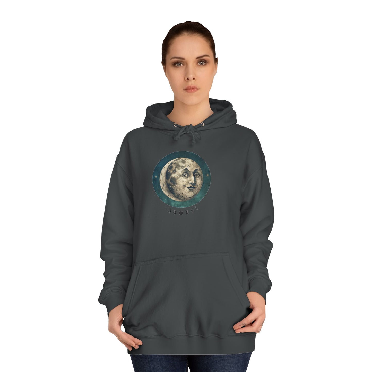 Space Ticket Unisex College Hoodie - Ticket to the Moon Design