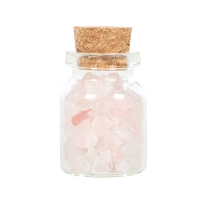 Jar of Love Rose Quartz Crystal in a Matchbox